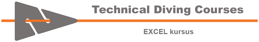 Excel kursus med Technical Diving Courses